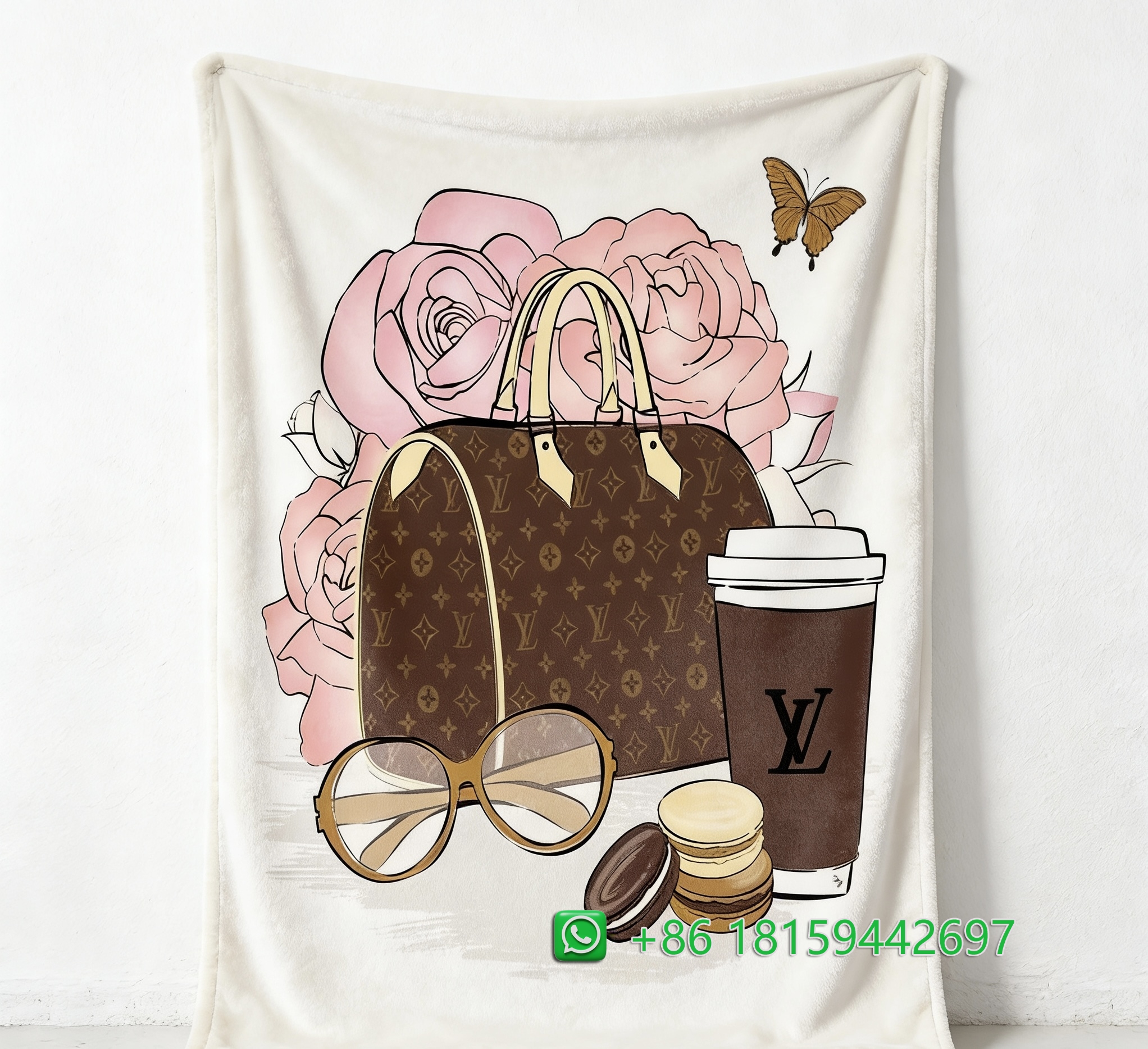 Louis Vuitton Throw Blankets